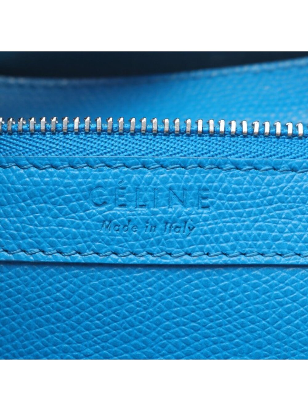 Celine Ceri Tote Tikal Smo Kabata Quiz Blue Leather Ready - Picture 4 of 8